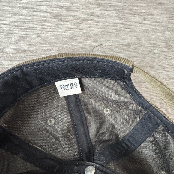 Tanner Goods Corduroy Strap Back Hat Cap Brown Green Earth Tones Adult OS - Picture 6 of 6